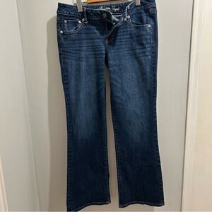 American Eagle Dark Wash Favorite Boyfriend Bootcut Flare Jeans Size 10
